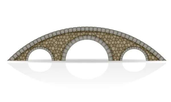 Εικονογράφηση διάνυσμα απόθεμα πέτρινο γεφύρι — Διανυσματικό Αρχείο