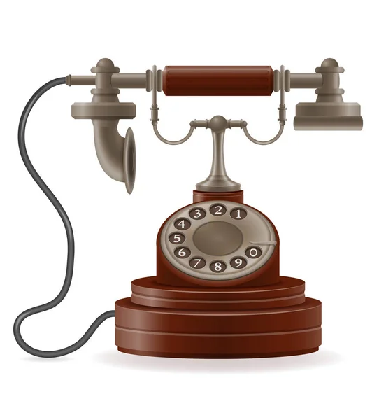 Telefon alt retro icon stock vektor illustration — Stockvektor