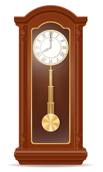 Reloj viejo icono retro stock vector ilustración — Archivo Imágenes Vectoriales