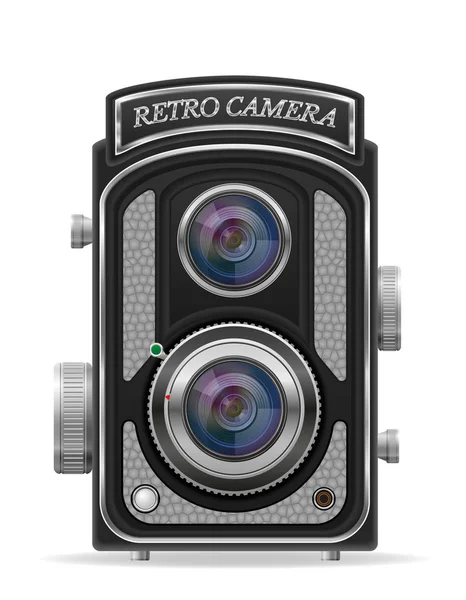 カメラ写真古いレトロなビンテージ アイコン株式ベクトル イラスト — ストックベクタ
