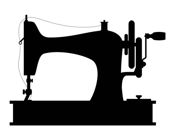 Máquina de costura velho retro vintage ícone estoque vetor ilustração —  Vetores de Stock