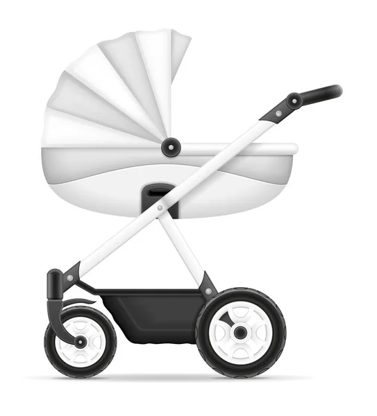 Ilustrasi saham kereta bayi - Stok Vektor