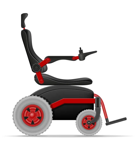 Silla de ruedas eléctrica para personas con discapacidad stock vector illustratio — Archivo Imágenes Vectoriales