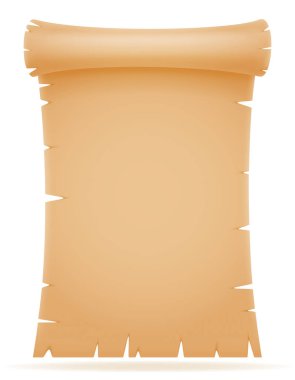 Eski kağıt kaydırma vektör çizim