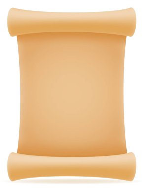 Eski kağıt kaydırma vektör çizim