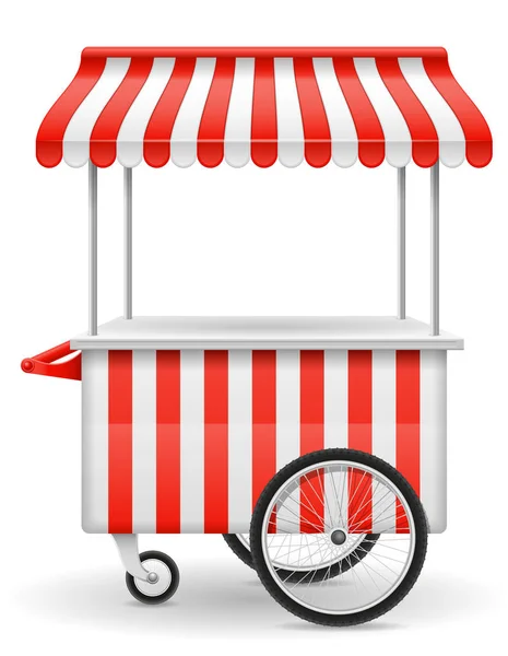 Ilustracja wektorowa wózek Sprzedawcy uliczni — Wektor stockowy
