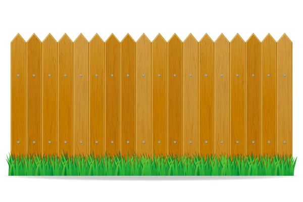 Wooden fence vector illustration — Stock Vector