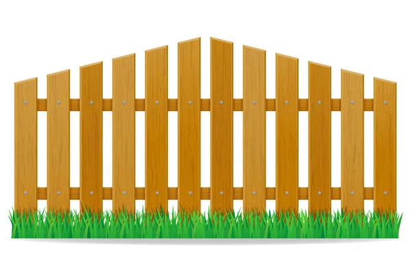 Ilustração do vetor de cerca de madeira —  Vetores de Stock