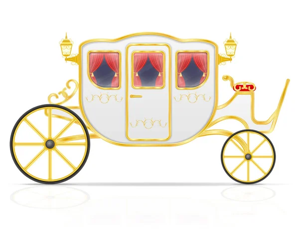 Chariot royal pour le transport de personnes illustration vectorielle — Image vectorielle