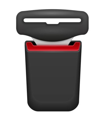 Otomobil emniyet kemeri kaza vektör çizim durumunda güvenlik için