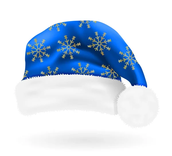 Jul hatt Santa claus vektor illustration — Stock vektor