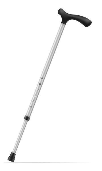 Medical telescopic stick crutches vector illustration — Stock Vector