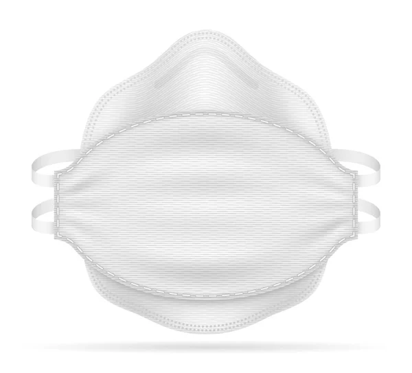 Máscara Respiratória Médica Para Proteção Contra Doenças Infecções Transmitidas Por —  Vetores de Stock