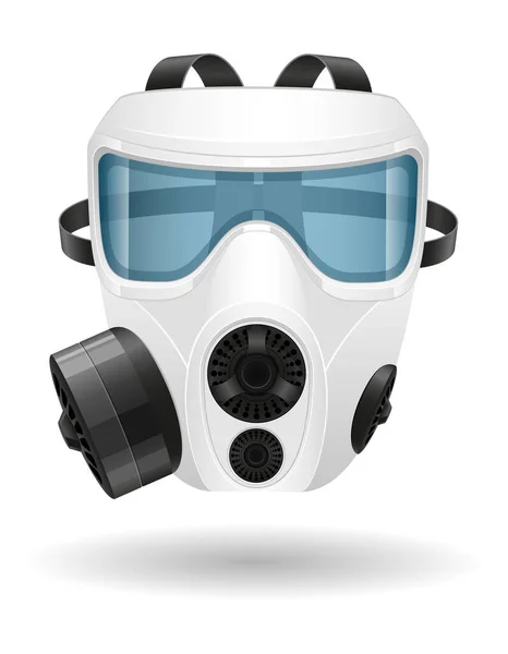 Respirator Breathing Mask Protection Diseases Infections Transmitted Airborne Droplets Stop — Stock Vector