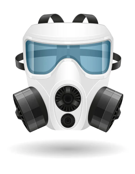 Máscara Respiratoria Respiratoria Respiratoria Para Protección Contra Enfermedades Infecciones Transmitidas — Archivo Imágenes Vectoriales