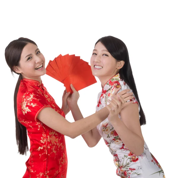 Woman in traditional cheongsam — Stock Photo, Image