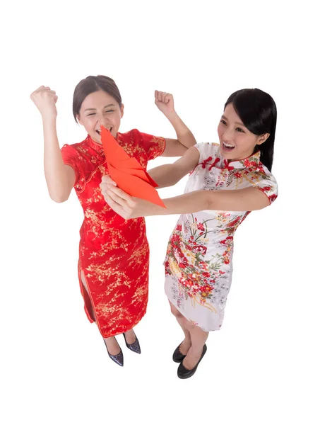 Woman dress traditional cheongsam — Stock Photo, Image