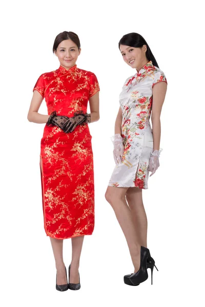 Chinesin in traditionellem Cheongsam — Stockfoto