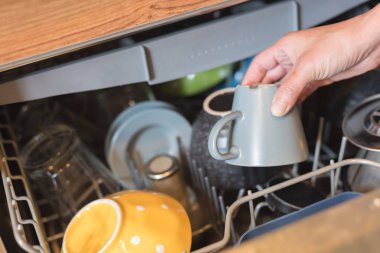 bir bulaşık makinesi kullanma