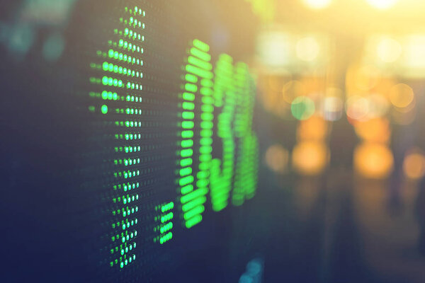 Stock market price display — Stock Photo, Image