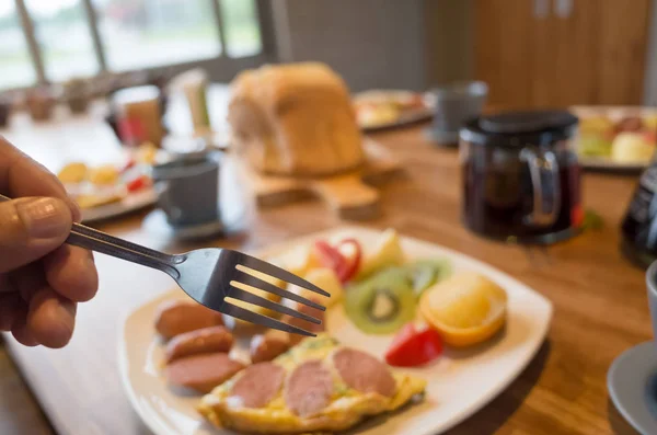 Petit déjeuner sur table — Photo