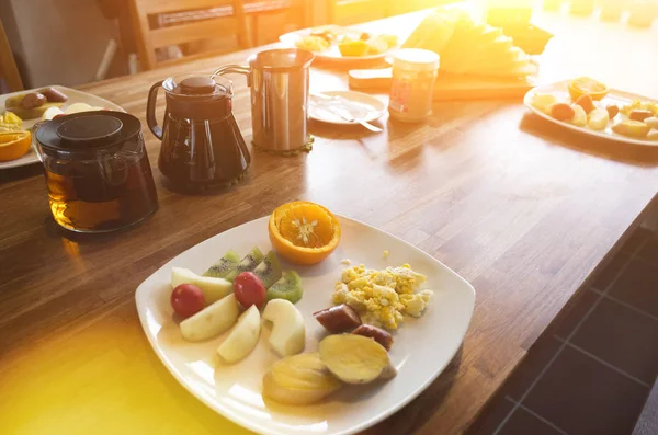 Frukost på morgonen — Stockfoto