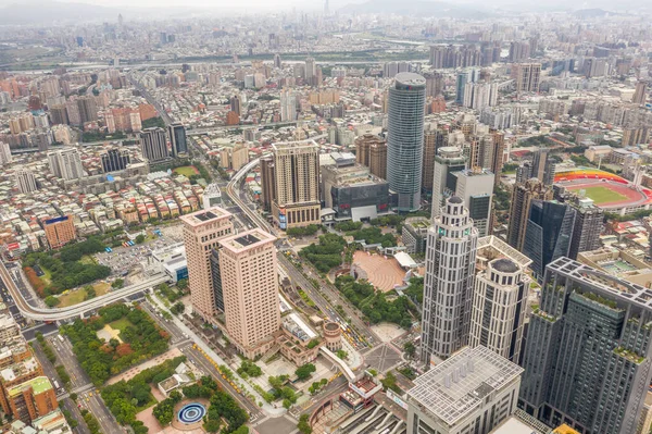 Mattina paesaggio urbano con a Banqiao — Foto Stock
