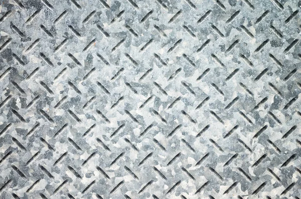 Metall diamond plate i grå färg — Stockfoto