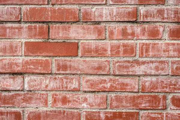 Vermelho parede de tijolo fundo — Fotografia de Stock