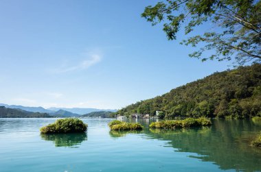 ünlü Sun Moon Lake manzara