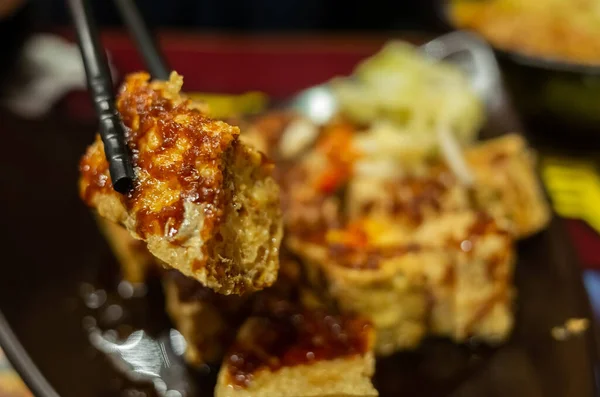 Lanche taiwanês de tofu fedorento — Fotografia de Stock