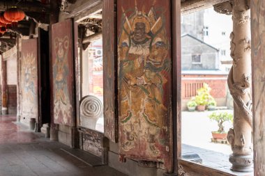 güzel eski ve ünlü eski Lung-shan tapınak