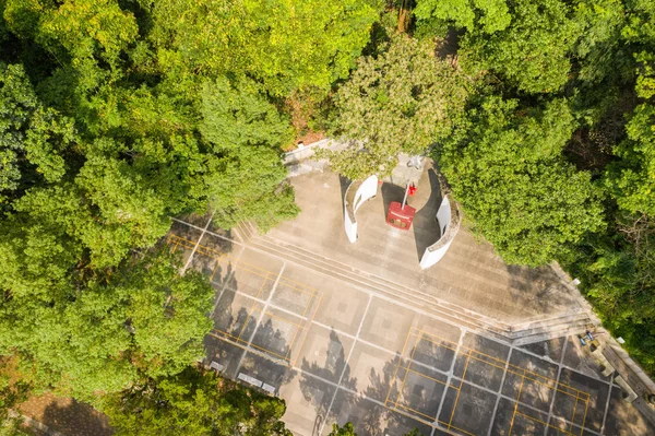 台湾地理中心的石碑 — 图库照片