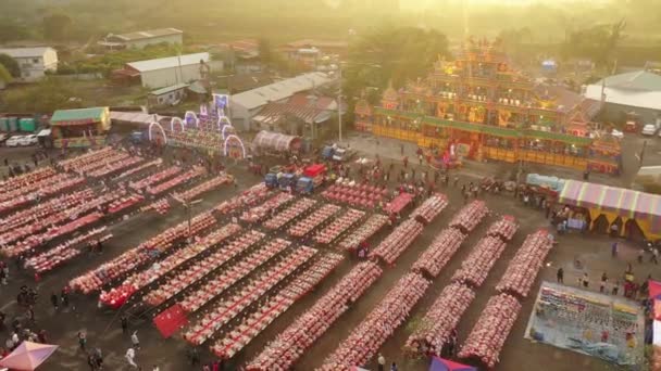 Shuili taoizmus karnevál és áldozat — Stock videók