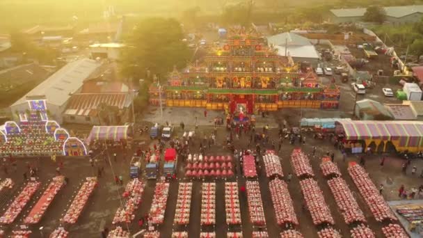 Shuili taoism carnival and sacrifice — Stock Video