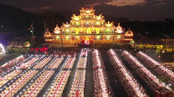 Shuili taoísmo carnaval y sacrificio — Vídeos de Stock