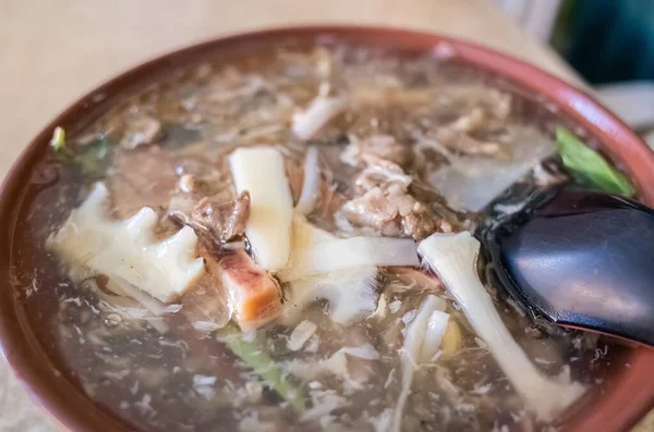 Tajvani megvastagodott leves tészta — Stock Fotó