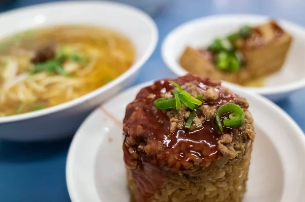 Taiwanesische Snacks aus Dosen Reiskuchen — Stockfoto