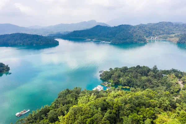 Krajina z Sun Moon Lake — Stock fotografie