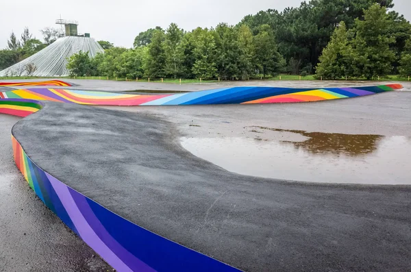 Taoyuan Land Art Festival w dniu deszczu — Zdjęcie stockowe