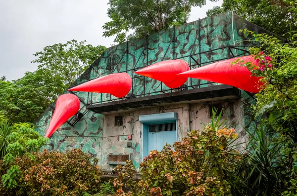 Taoyuan Land Art Festival nel giorno della pioggia — Foto Stock