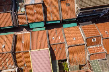 Lukang eski caddesiyle şehir manzarası