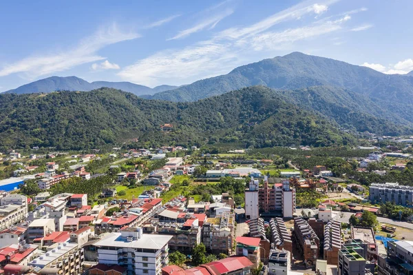 Luchtfoto van Puli town — Stockfoto