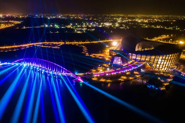 Pokaz laserowy 3D w Southern Branch Muzeum Pałacu Narodowego — Zdjęcie stockowe