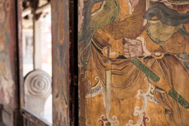 güzel eski ve ünlü eski Lung-shan tapınak