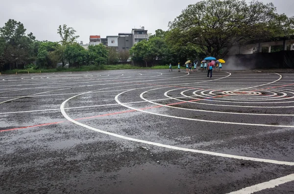 Taoyuan Land Art Festival in the raining day — Stock Photo, Image