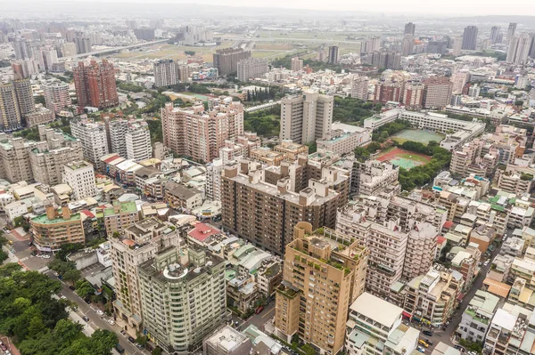 Gród miasta Taichung z wieżowców — Zdjęcie stockowe