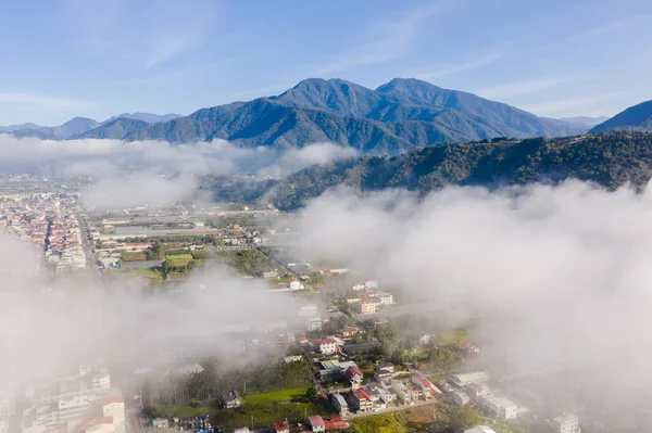 Vista aérea da paisagem urbana de Puli — Fotografia de Stock