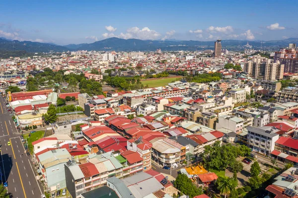 Vista aérea da cidade de Puli — Fotografia de Stock