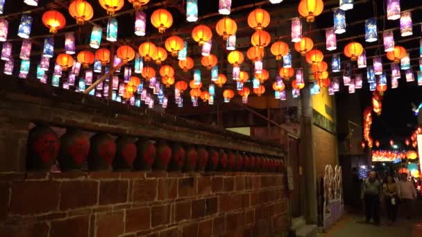 Lámpás fesztivál Beigangban — Stock videók
